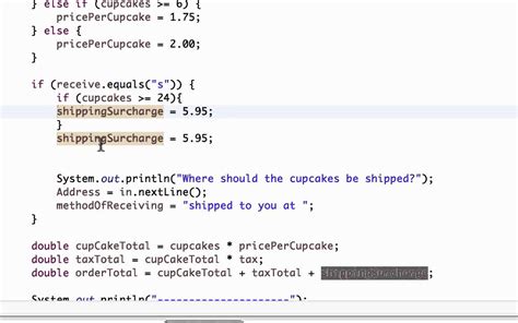 Java Cupcake And Nested If Statement Youtube