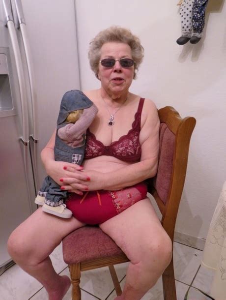 Playful Granny Luise Peeling Her Lingerie Off And Showing Her Saggy Tits CoedCherry