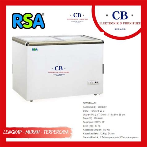 Jual Chest Freezer Rsa Kaca Sleding Shopee Indonesia