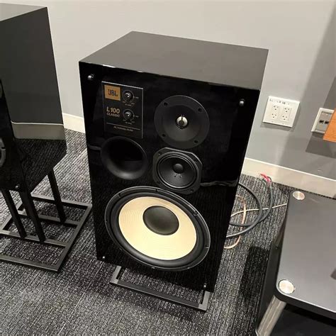JBL L100 Classic Speakers (Pair) Black Gloss Limited Edition at Audio ...
