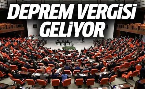 Kurumlara Deprem Vergisi Geliyor