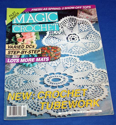 Vintage Magic Crochet Pattern Magazine 30 Patterns Crocheting Doilies