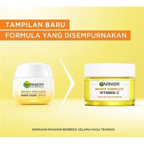 Jual Garnier Serum Cream Bright Complete Dan Sakura Glow Siang Dan