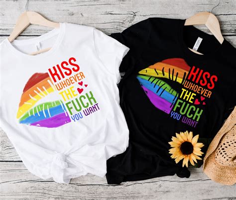 Kiss Whoever The Fuck You Want Png Pride Png Gay Png Lesbian Shirt Sublimation Digital
