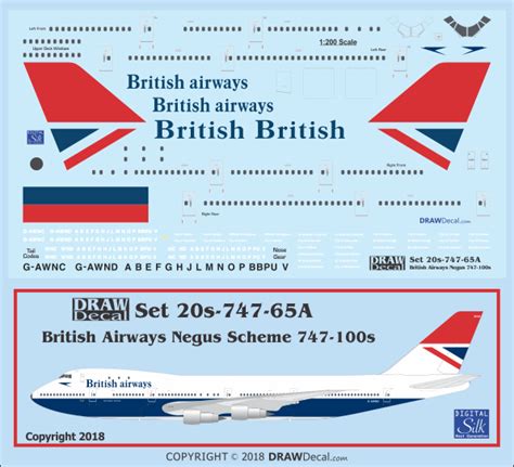 British Airways Negus S Draw Decal