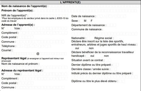 Contrat Dapprentissage Un Nouveau Formulaire Cerfa Est En Vigueur