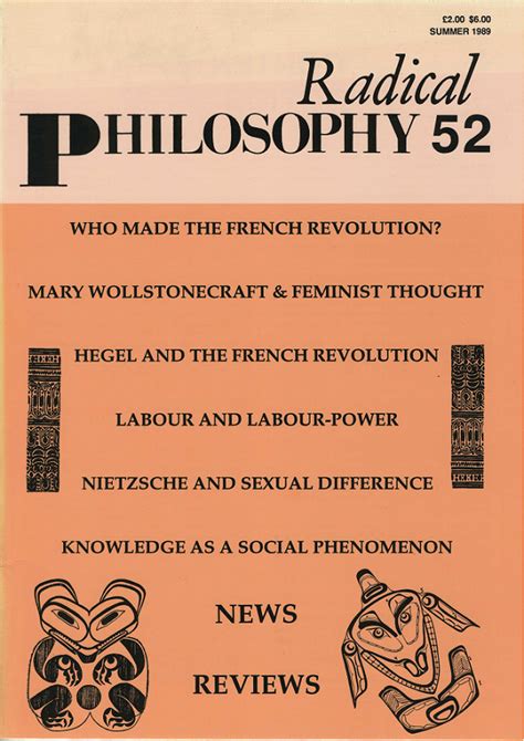 Radical Philosophy Issue 052 Summer 1989