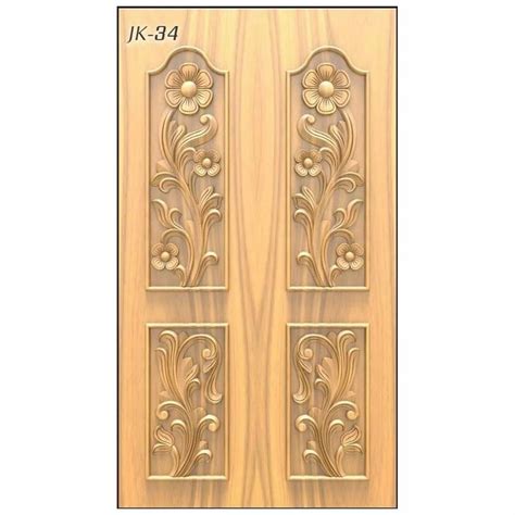 Interior 30mm Rectangle Teak Wood Carving Door For Home 80 Inch At Rs