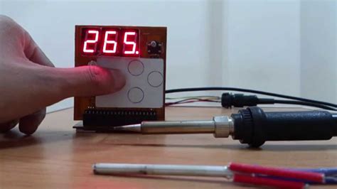 DIY Soldering Station With Thermocouple Sensor And Capacitive Buttons