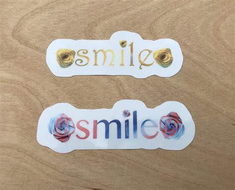 Smile Stickers Waterproof Small Decal - Etsy