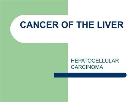 Liver Cancer Ppt