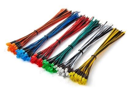 Светодиод 12V с проводом 20 см. красный 625nm, купить в Самаре ...