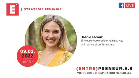 Série entre preneur e s Discussion avec Joanie Lacroix YouTube