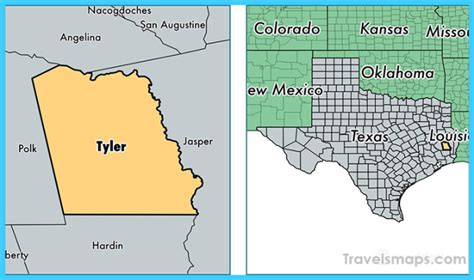 Where is Tyler? - Tyler Map - Map of Tyler - TravelsMaps.Com