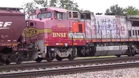 Rare Tagged Up Atsf Warbonnet B40 8w Pulling The Bnsf Local Long Hood