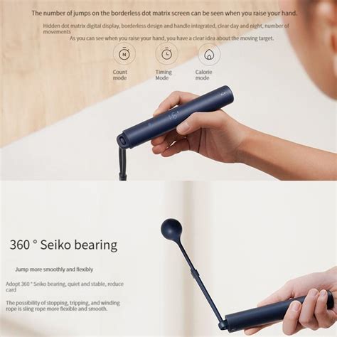 Купить Умная скакалка Xiaomi Mijia, цифровой счетчик с приложением ...