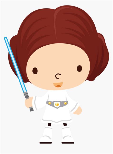 Princess Leia Vector Baby Star Wars Clipart Hd Png Download