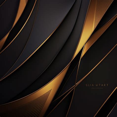 Premium Photo Abstract Black And Gold Lines Luxury