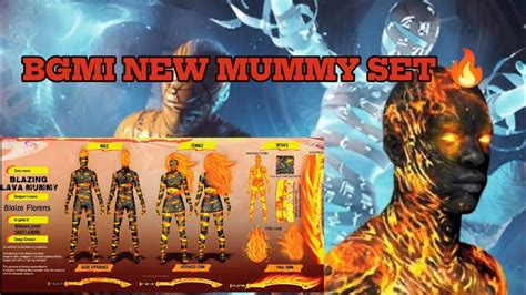 New Ultimate Mummy Set Ll New Fire Blazing Lava Mummy Set Bgmi Pubg Ll