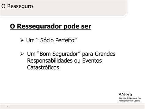 O Resseguro E O Seguro De Pessoas Ppt Carregar