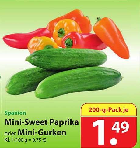 Mini Sweet Paprika Oder Mini Gurken Angebot Bei Famila 1Prospekte De