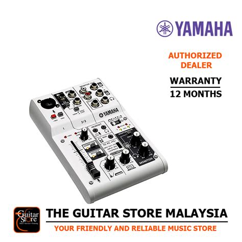 Yamaha Ag03 Mk2 3 Channel Mixer And Usb Audio Interface White The