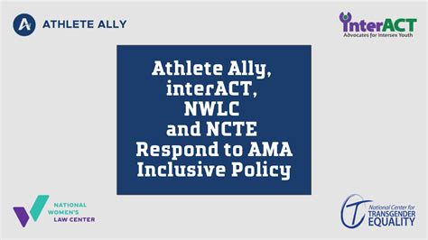 Athlete Ally, interACT, NWLC and NCTE Respond to AMA Inclusive Policy - Athlete Ally