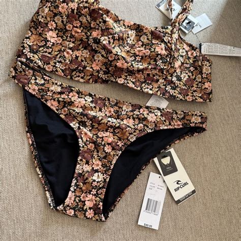 Rip Curl Swim Rip Curl Floral Bikini Set Swim Size Large Nwt Poshmark