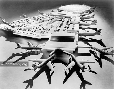 New York Kennedy Airport Model Of Pan Am Worldport Expansion Ca