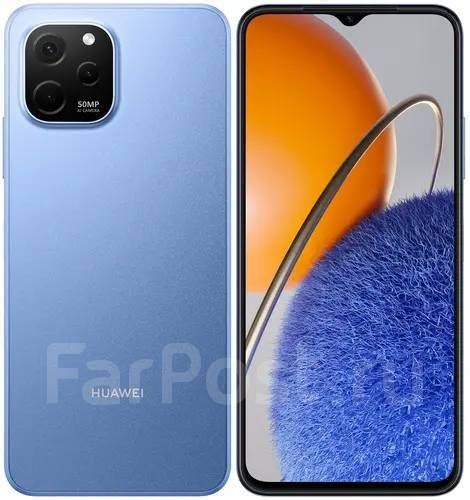 Смартфон Huawei Nova Y61, 128 гб, 6.52", синий, 3G, 4G LTE, Dual-SIM ...