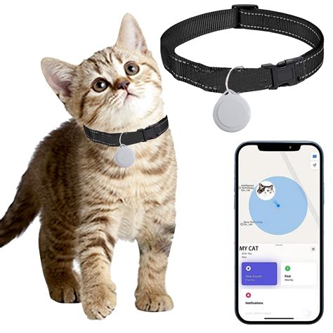 Cat Tracker - Reflective Real-Time GPS Tracker for Cats Collar- No
