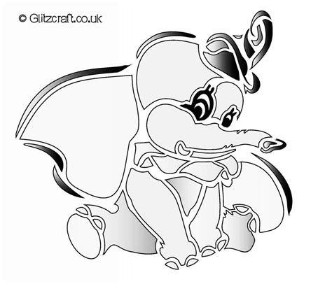 Dumbo Elephant Stencil Glitzcraft