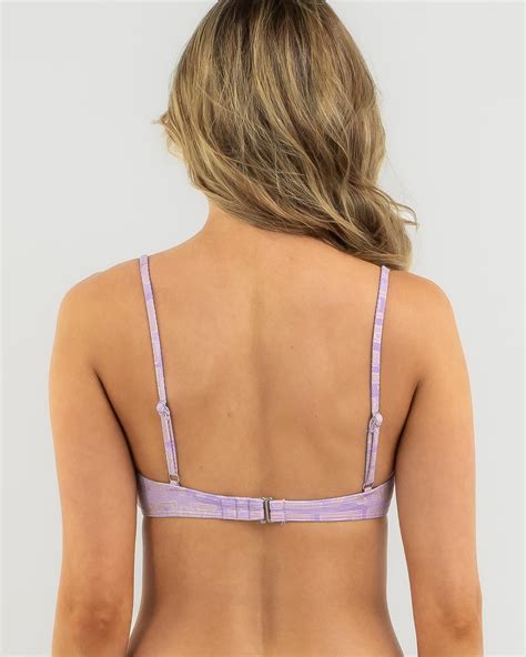 Shop Billabong Since Scoop Bralette Bikini Top In Lilac Breeze