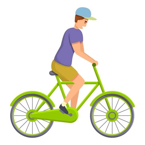 Premium Vector | Kid ride bike icon cartoon of kid ride bike vector ...