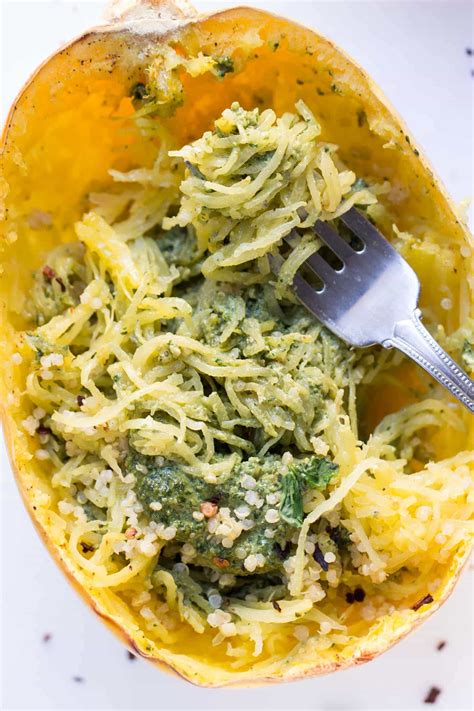 Pesto Spaghetti Squash Simply Quinoa