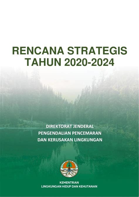 PDF RENCANA STRATEGIS TAHUN 2020 2024Tabel 14 Kerangka Pendanaan