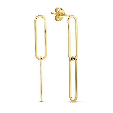 Isabel Bernard Aidee Ayla 14 Karat Drop Earrings With Links Gold