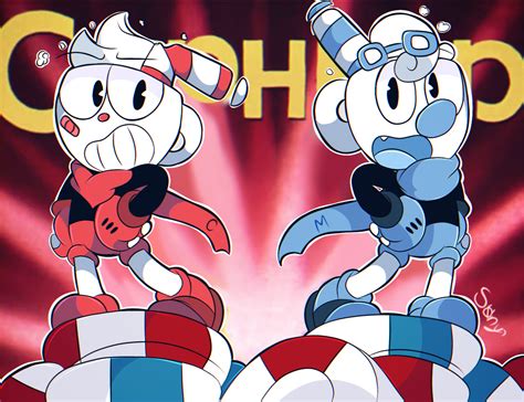 Cuphead And Mugman Fan Art By Blueberrywithlegs On Deviantart