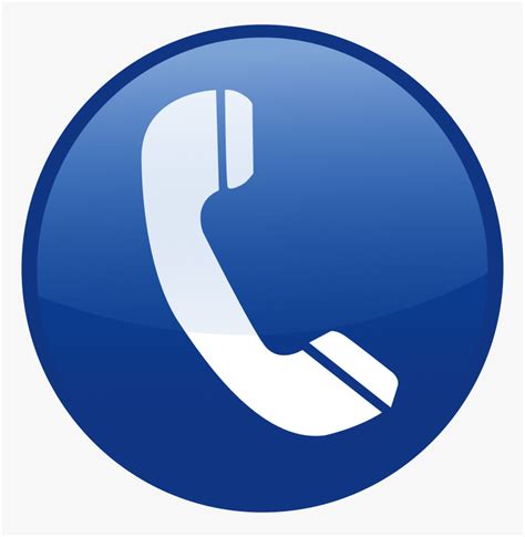 Icono Telefono Azul Blue Telephone Logo Png Transparent Png