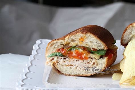 Roast Turkey With Red Pepper Jelly Melty Asiago Hoagie The Kitchen