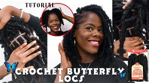 🥰 Individual Crochet Butterfly 🦋 Locs No Cornrows 🥰 Youtube