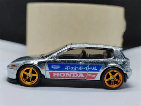 HOT WHEELS 2024 Prototype Factory Test Run Honda Civic EG Zamac Pneus En Caoutchouc EUR 10 08