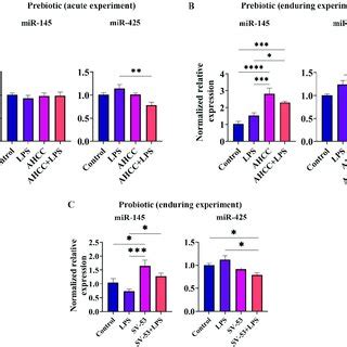 A Relative Expressions Of Mir And Mir In The Small Intestine