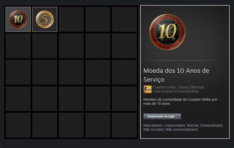 Conta Steam Anos Medalhas E Anos De Servi O Counter