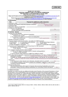 Fillable Online Unicode Uni Form Doc Proposal To Encode The Tangut