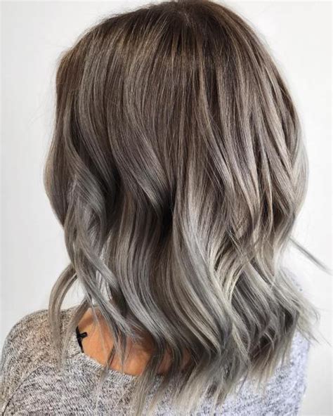 60 Ideas Of Gray And Silver Highlights On Brown Hair