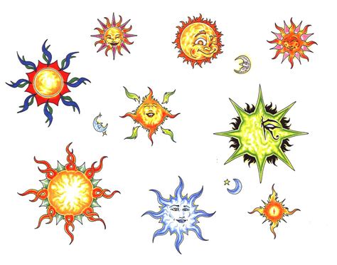 Old School Sun Tattoo Drawing Free Image Download