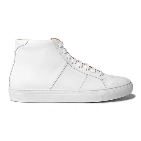 Men's All White High Top Sneakers | China Shoe Factory - China Shoe ...