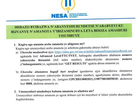 NESA Rwanda On Twitter Bimwe Mu Bibazo Byibazwa N Ibisubizo Byabyo Ku