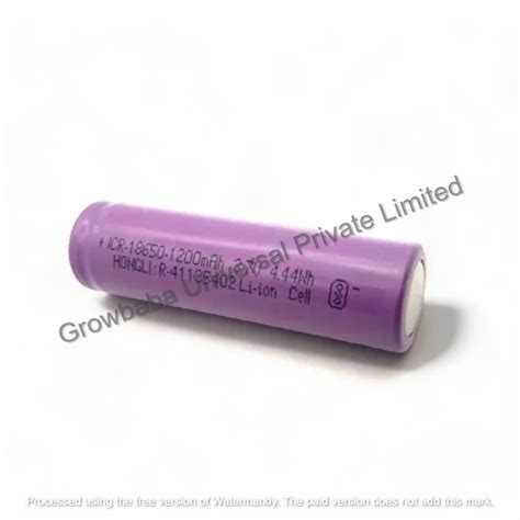 Hongli ICR18650 3.7Volt 1200mAh Lithium Rechargeable Battery, for Solar ...